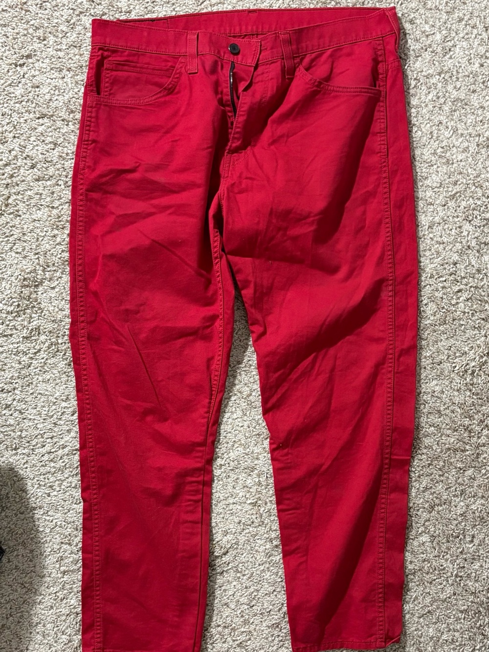Levi's Slim Men's Bright Red Jeans